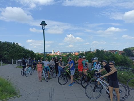 Dviračių ekskursija Vilniuje. City bike tour in Vilnius